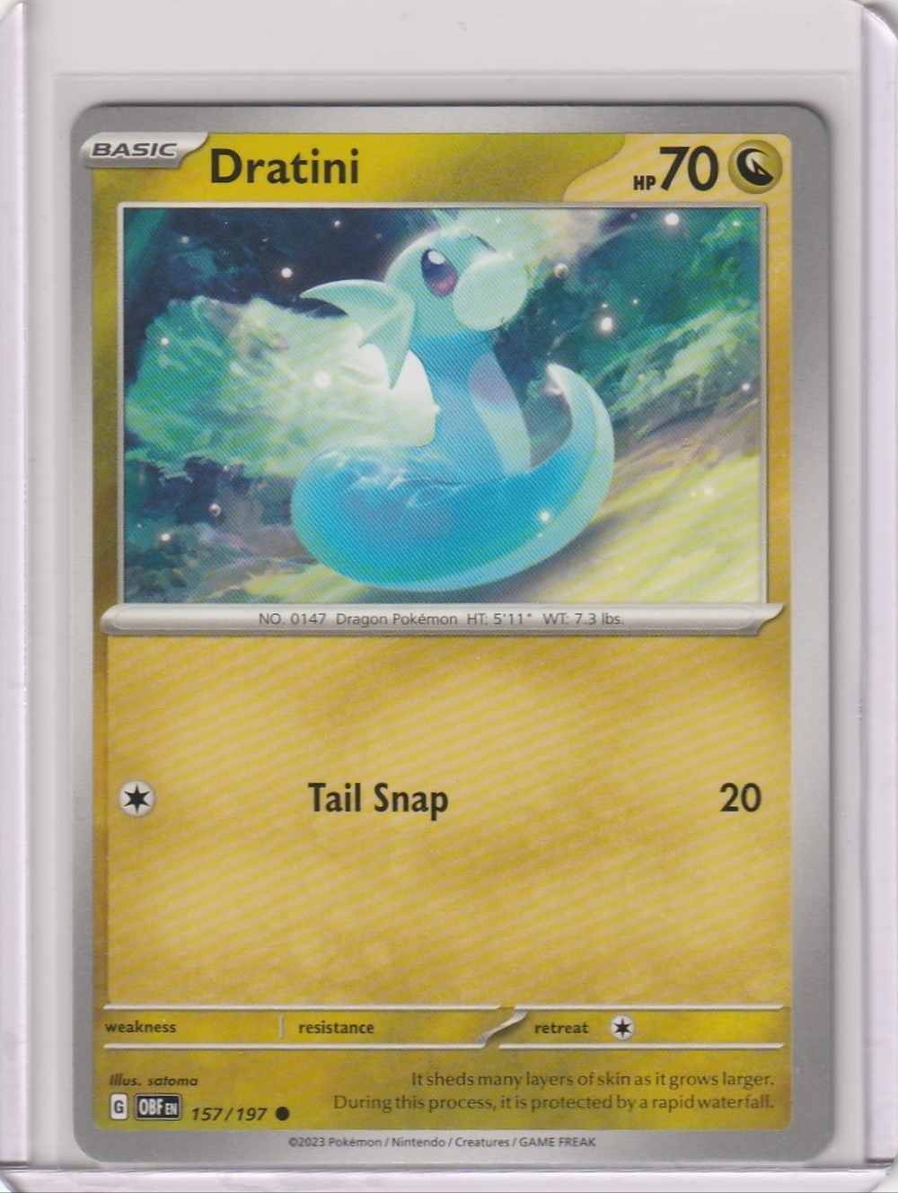 Dratini - SV03: Obsidian Flames 157/197 - Pokémon Trading Card